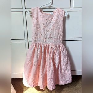 Light pink dress, open back detail